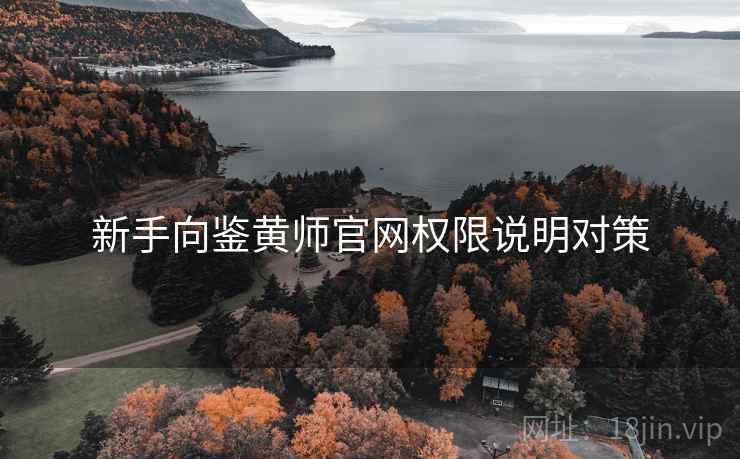 新手向鉴黄师官网权限说明对策