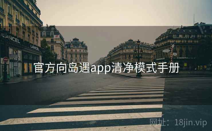 官方向岛遇app清净模式手册