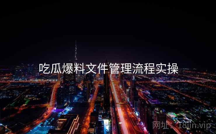吃瓜爆料文件管理流程实操