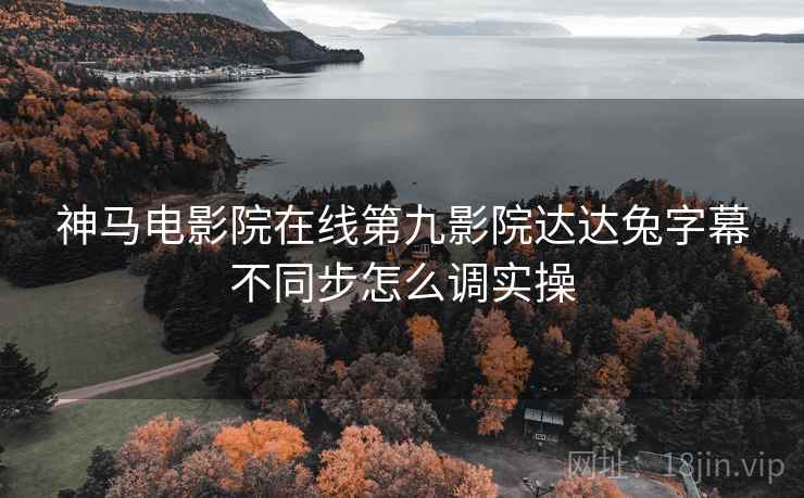 神马电影院在线第九影院达达兔字幕不同步怎么调实操