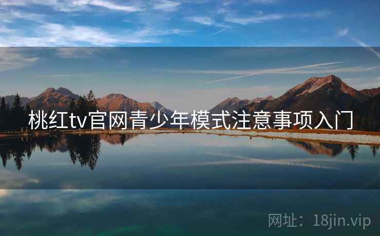 桃红tv官网青少年模式注意事项入门