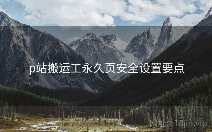 p站搬运工永久页安全设置要点